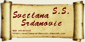 Svetlana Srdanović vizit kartica